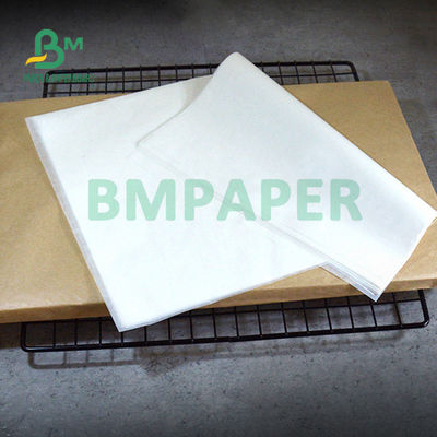 Papel blanco de envoltura de alimentos resistente a la grasa para hamburguesas de sandwich de 35 gramos grado 3 6