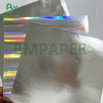 Impresión de etiquetas Excelente resistencia a la humedad Papel revestido de plata metalizado