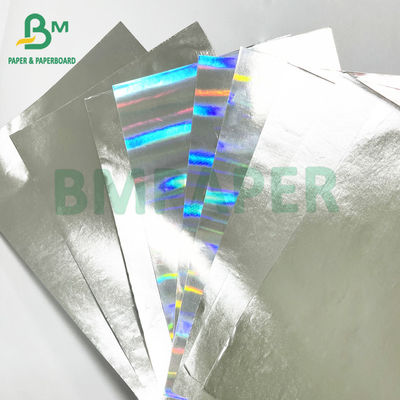 Papel metalizado de revestimiento brillante de plata de un solo lado de 70 gramos