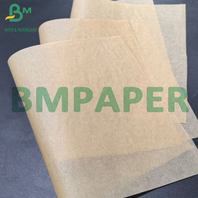 35 gramos de papel kraft de lado único brillante MG dorado marrón con nervadura para el embalaje