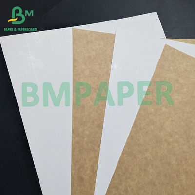 Papel de cartón revestido con recubrimiento de Kraft en el fondo Blanco Frente revestido con recubrimiento de Kraft en el fondo Rollos de papel de cartón para embalajes de bebidas enlatadas