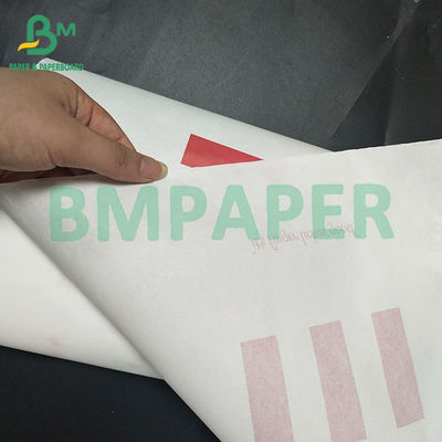 Papel blanco resistente al agua y al aceite de calidad alimentaria reciclable para alimentos fritos