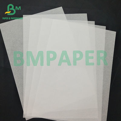 Papel blanco resistente al agua y al aceite de calidad alimentaria reciclable para alimentos fritos