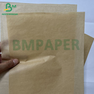 Papel de bolsas de alimentos 32gm 40gm Excelente protección contra el aceite Papel Kraft