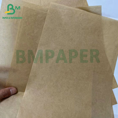 Papel Kraft respetuoso con el medio ambiente y resistente a la grasa para el embalaje de alimentos