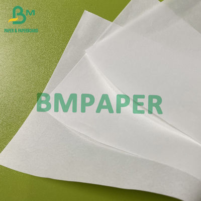 35gm 40gm Papel de protección contra el aceite Papel blanco a prueba de grasa en carretes Tamaño personalizado para envoltura de alimentos