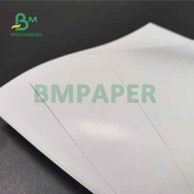 80# 100# C2S Papel de texto revestido de color blanco brillante para perchas de puertas 24' x 36'