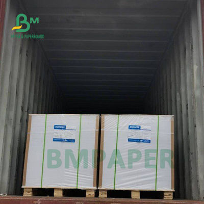 80# 100# C2S Papel de texto revestido de color blanco brillante para perchas de puertas 24' x 36'