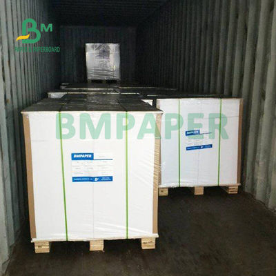 80# 100# C2S Papel de texto revestido de color blanco brillante para perchas de puertas 24' x 36'