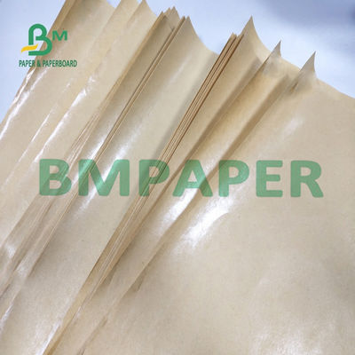 40g 45g 50g Papel de pulpa de bambú brillante marrón MG Kraft para bolsa de transporte