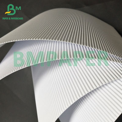 Estabilidad amplia aplicabilidad Dos capas de papel de flauta blanco F 1 mm para productos cosméticos