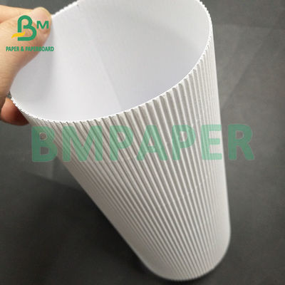 Estabilidad amplia aplicabilidad Dos capas de papel de flauta blanco F 1 mm para productos cosméticos