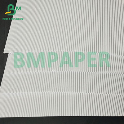 Hojas de cartón ondulado de doble capa de una sola cara F Pit 1 mm Caja de embalaje cosmético Material especial Envasado en rollos