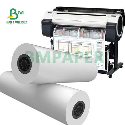 Papel para dibujo de ingeniería de formato grande de papel de inyección de tinta CAD de 20 libras 24' x 150'