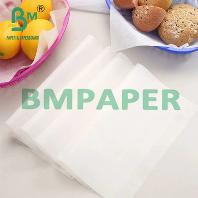 15 x 15 pulgadas de papel de envoltura de sándwich blanco compostable para Delis