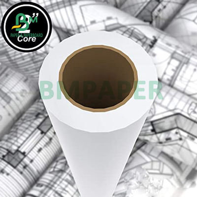 20 libras de papel de fichaje para el trazador de inyección de tinta 30 &quot; 36'x 500 pies 3 &quot; núcleo 92 blanco brillante