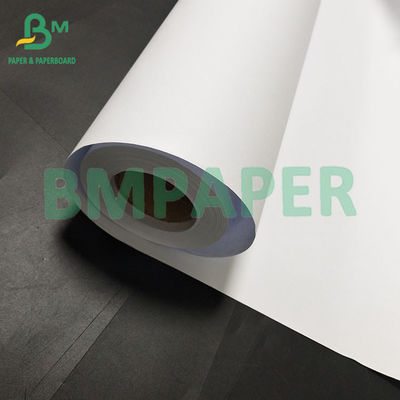 24&quot;×150ft 36&quot;×150ft 2 pulgadas núcleo 20 libras de papel blanco CAD para papel de dibujo de ingeniería