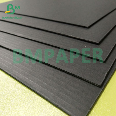 110+110+110gm Papel de celulosa de reciclaje negro 3 pli E cartón ondulado para embalaje