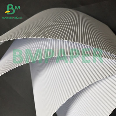 120 +120 GSM 1MM espesor Blanco de dos capas de una sola cara E cartón corrugado para estuche cosmético