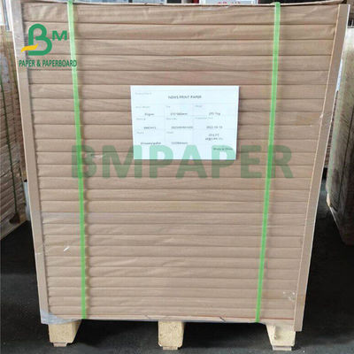 Papel de periódico sin revestimiento de 45 g para la impresión de exámenes 610 x 860 mm