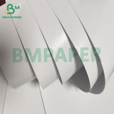80g 130g Papel de pegatina blanco brillante con pegamento de fusión en caliente Papel de fondo blanco
