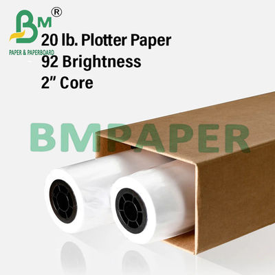 24&quot; x 150ft 2 &quot; núcleo 20lb papel de trazado para dibujo CAD 5 rollos / caja