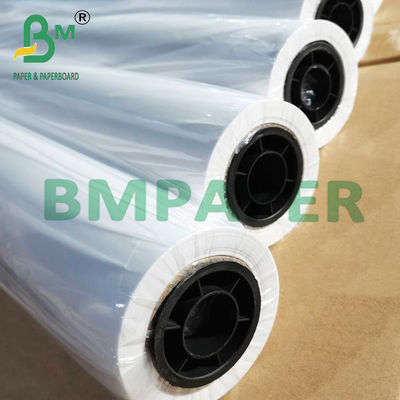 Papel blanco de 36&quot; x 500ft 3&quot; de núcleo de 20 libras para impresoras de inyección de tinta de gran formato
