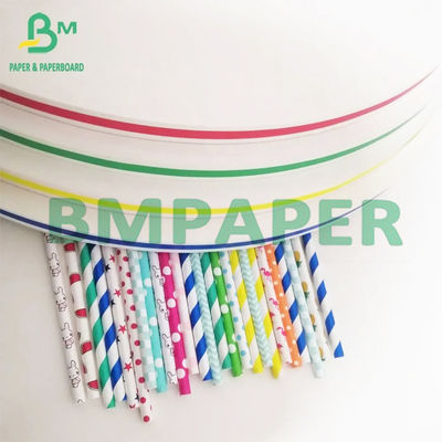 60gm 120gm 5 pulgadas de núcleo biodegradable MG papel artesanal para paja para beber