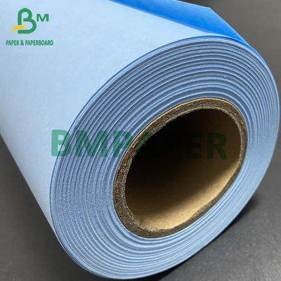 Papel de dibujo azul de doble cara de papel de diseño personalizado ancho 50m 100m 150m longitud