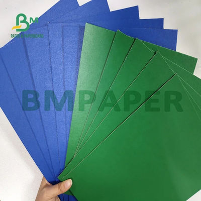 1MM 2MM Tarjetas de color de cartón laminado verde para estuche cosmético