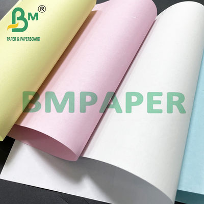 Papel de copia de NCR de impresión blanco / rosa / amarillo para extractos bancarios