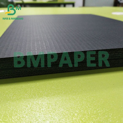 Papel ondulado de 120 gramos de pulpa de mezcla negro 3 plies para una caja de regalo de alta calidad