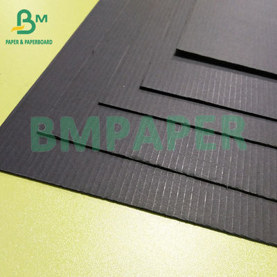 Papel ondulado de 120 gramos de pulpa de mezcla negro 3 plies para una caja de regalo de alta calidad