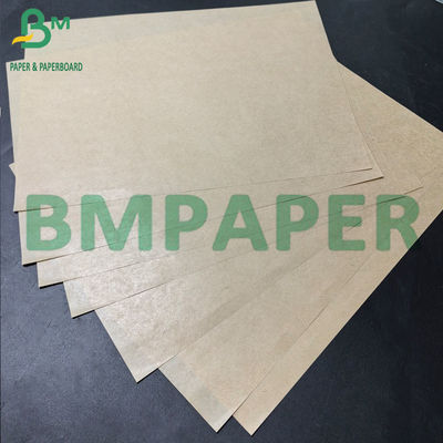 50 g de papel Kraft marrón de un lado, papel artesanal de calidad alimenticia brillante