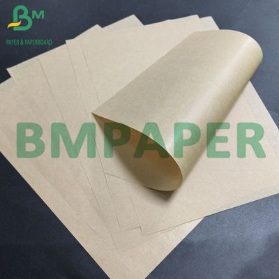 50 g de papel Kraft marrón de un lado, papel artesanal de calidad alimenticia brillante