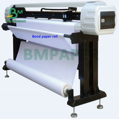 20# 24# 28# Papel de jato de tinta de gran formato 20lb 24lb Papel CAD sin recubrimiento