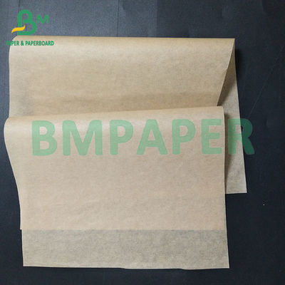 40 gramos de papel de embalaje marrón impermeable a la grasa y impermeable al agua para envases de hamburguesas