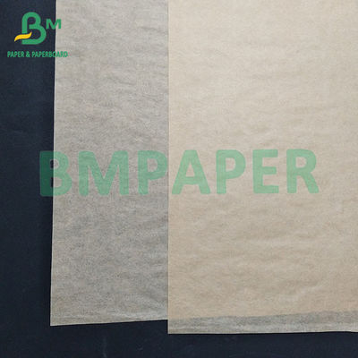 40 gramos de papel de embalaje marrón impermeable a la grasa y impermeable al agua para envases de hamburguesas