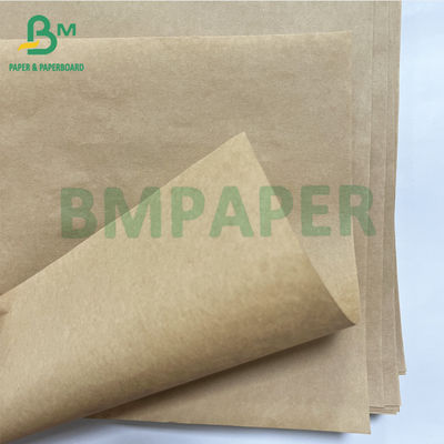 Embalaje de alimentos Reciclables Fuerte 40 50 GSM Papel Kraft natural