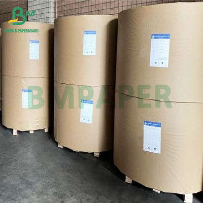 Embalaje de alimentos Reciclables Fuerte 40 50 GSM Papel Kraft natural