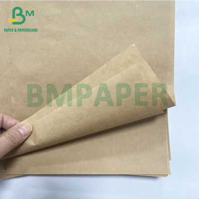 Embalaje de alimentos Reciclables Fuerte 40 50 GSM Papel Kraft natural