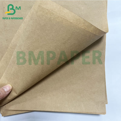 Embalaje de alimentos Reciclables Fuerte 40 50 GSM Papel Kraft natural