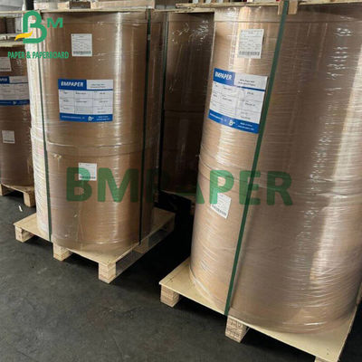 Papel de Kraft de color marrón virgen personalizado 40 gramos - 80 gramos de papel de embalaje para alimentos
