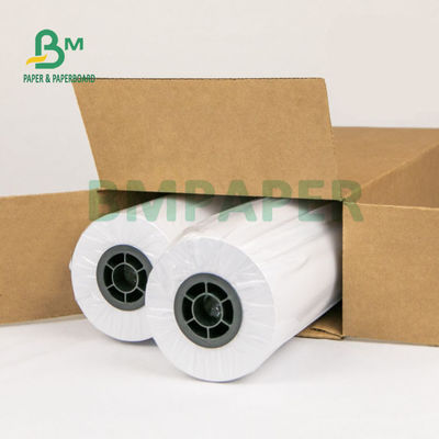100gm 150gm Matt Coated CAD Plotter Paper Roll 24' 36' X 300ft Tinta de colorante