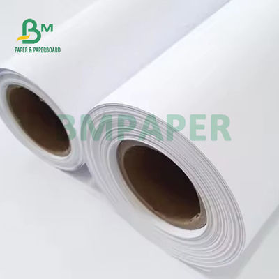 100gm 150gm Matt Coated CAD Plotter Paper Roll 24' 36' X 300ft Tinta de colorante