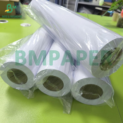 24 X 150 rollos de papel CAD, papel de fianza de 20 libras 2 &quot;Core CAD Impresión a chorro de tinta
