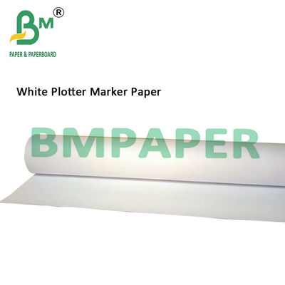 Papel de marcado de trama blanco plano para la producción de ropa