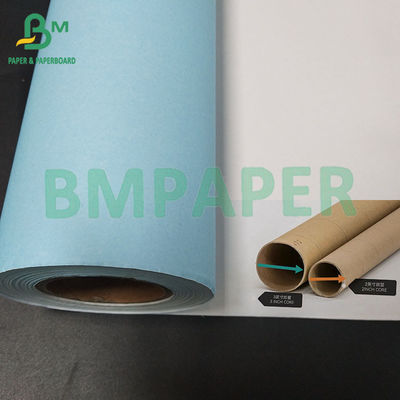 20LB doble lado de papel de fianza de ingeniería azul 36 &quot;x 500&quot; 3 &quot;núcleo