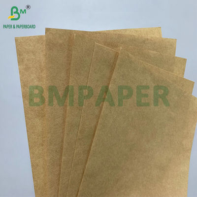 Papel Kraft marrón sin recubrimiento de 50 gm 60 gm 180 mm 715 mm para la fabricación de bolsas de alimentos