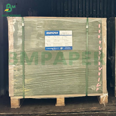 Papel verde laminado brillante espalda gris 1,2 mm 1,4 mm para carpetas